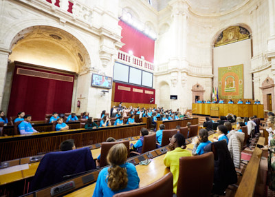  El XV Pleno Infantil de Andaluca que promueve UNICEF Comit Andaluca se ha celebrado en conmemoracin del Da Mundial de la Infancia, que se celebra hoy 20 de noviembre 