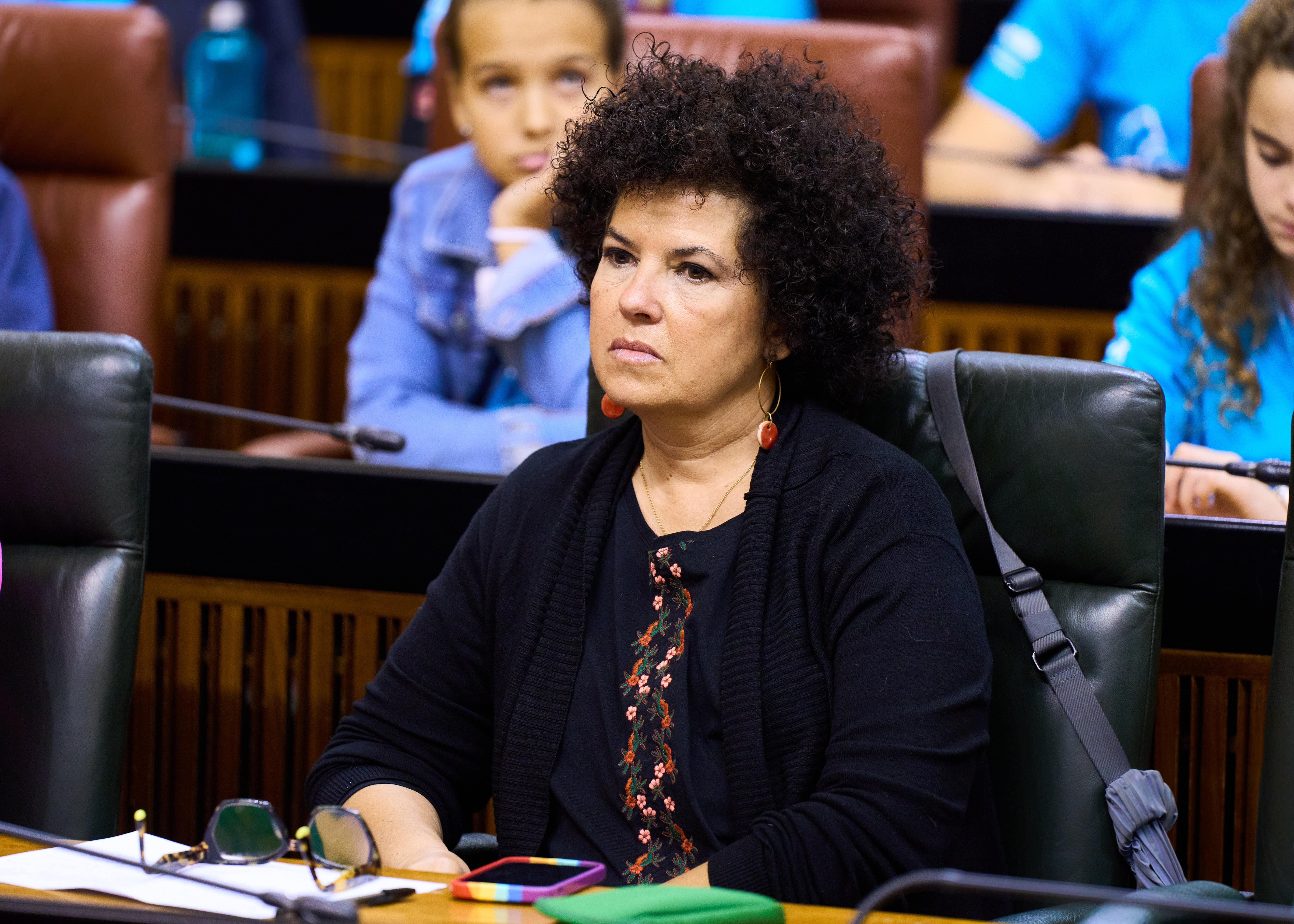  La diputada Maribel Mora, del Grupo Mixto-Adelante-Andaluca, ha intervenido en el XV Pleno Infantil Unicef