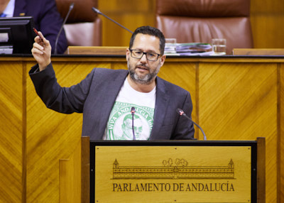  Jos Ignacio Garca, portavoz del Grupo Mixto Adelante Andaluca, interviene en el debate