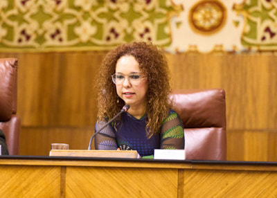 La presidenta de CERMI-Andaluca, Marta Castillo