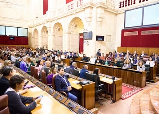     Algunos diputados entre los participantes en el acto por el da de las personas con discapacidad
