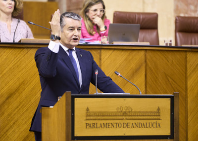  El consejero de la Presidencia, Antonio Sanz, ha comparecido a peticin propia para informar sobre las actuaciones en materia de seguridad en Andaluca tras los hechos acaecidos en Barbate 
