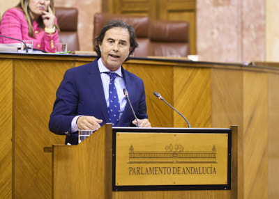  Para posicionar al Grupo Vox en Andaluca sobre las actuaciones en materia de seguridad en Andaluca tras los hechos acaecidos en Barbate ha intervenido el diputado Benito Morillo 