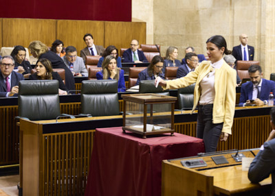 Un momento de la votacin para la designacin de tres consejeros de la Cmara de Cuentas de Andaluca