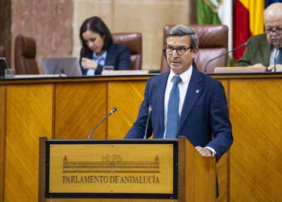 Jorge Paradela, consejero de Industria, Energa y Minas, informa en pleno sobre las polticas de impulso para el desarrollo del hidrgeno verde en Andaluca 