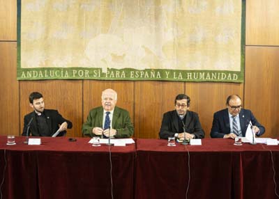 El presidente de la Cmara andaluza, Jess Aguirre, ha presidido el acto que se ha desarrollado en la sala Alberto Jimnez-Becerril