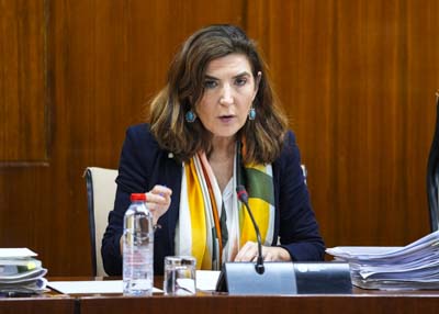 Roco Blanco consejera de Empleo, Empresa y Trabajo Autnomo comparece en comisin parlamentaria 