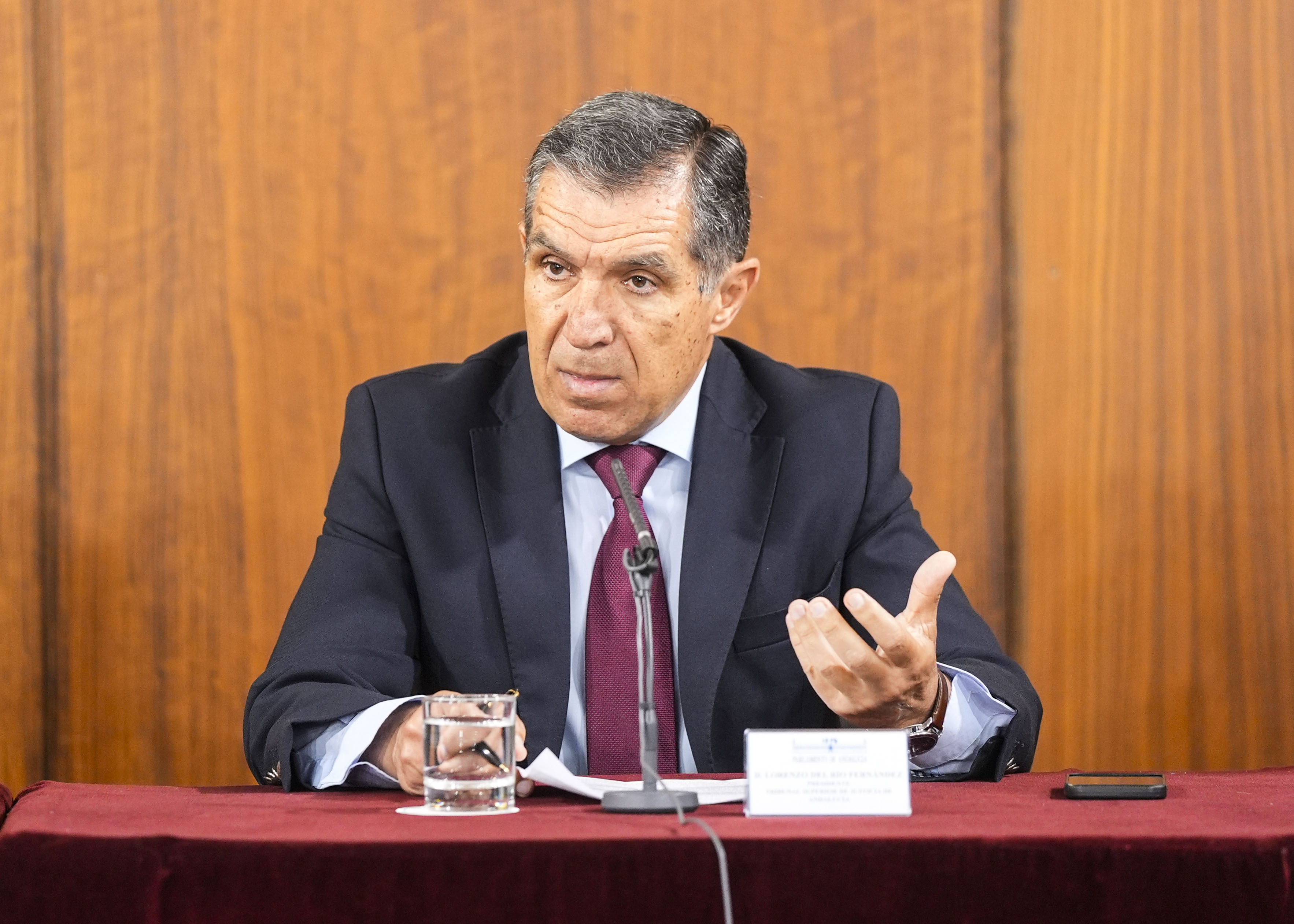 Lorenzo del Ro, presidente del Tribunal Superior de Justicia de Andaluca 