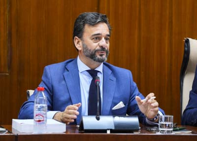Manuel Alejandro Cardenete, presidente de la Cmara de Cuentas, presenta el informe de la Cuenta General de la Junta de Andaluca en la Comisin de Economa 