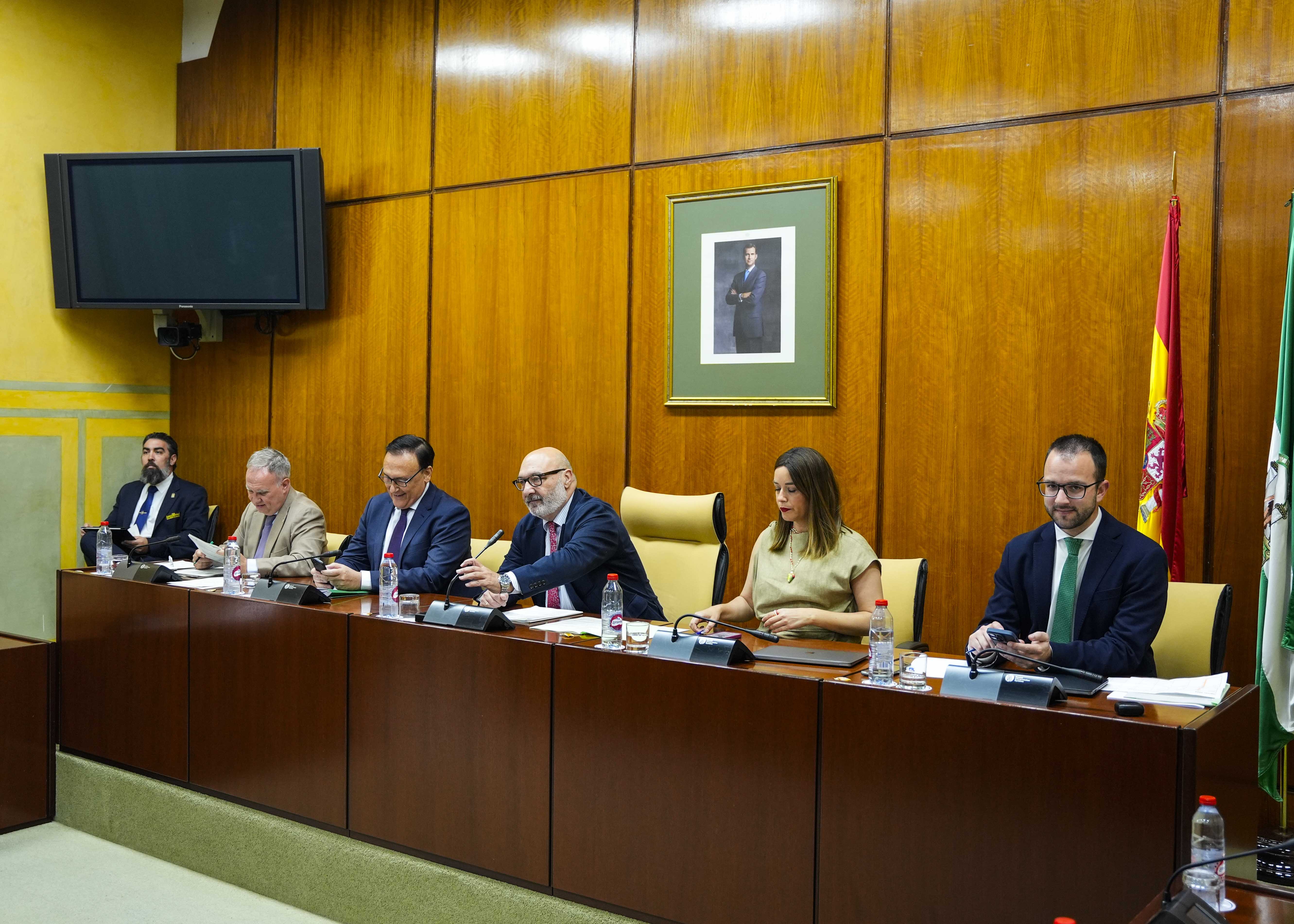 La Mesa de la Comisin de Universidad, Investigacin e Innovacin con el consejero titular