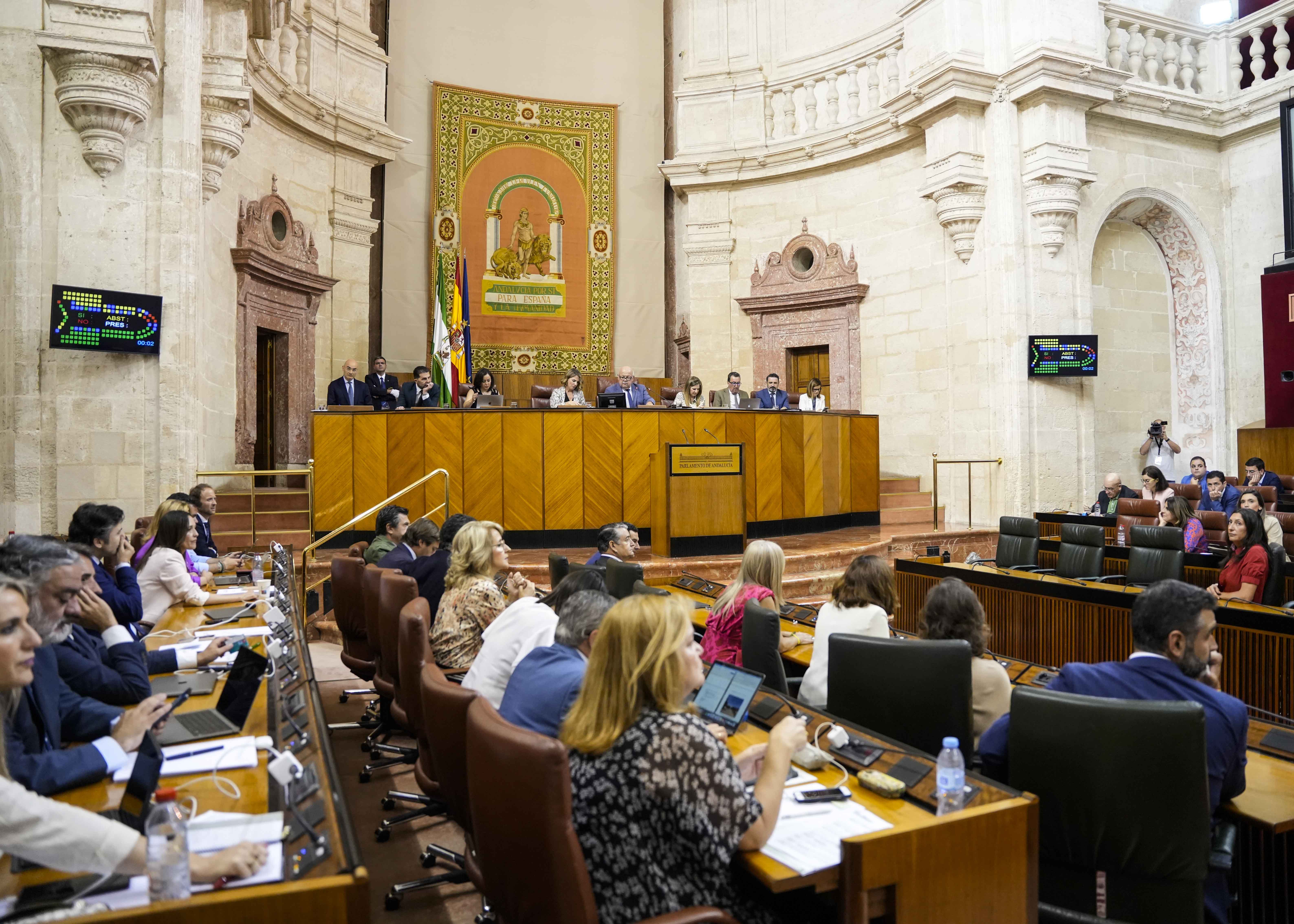 Inicio de las votaciones en el saln de plenos 