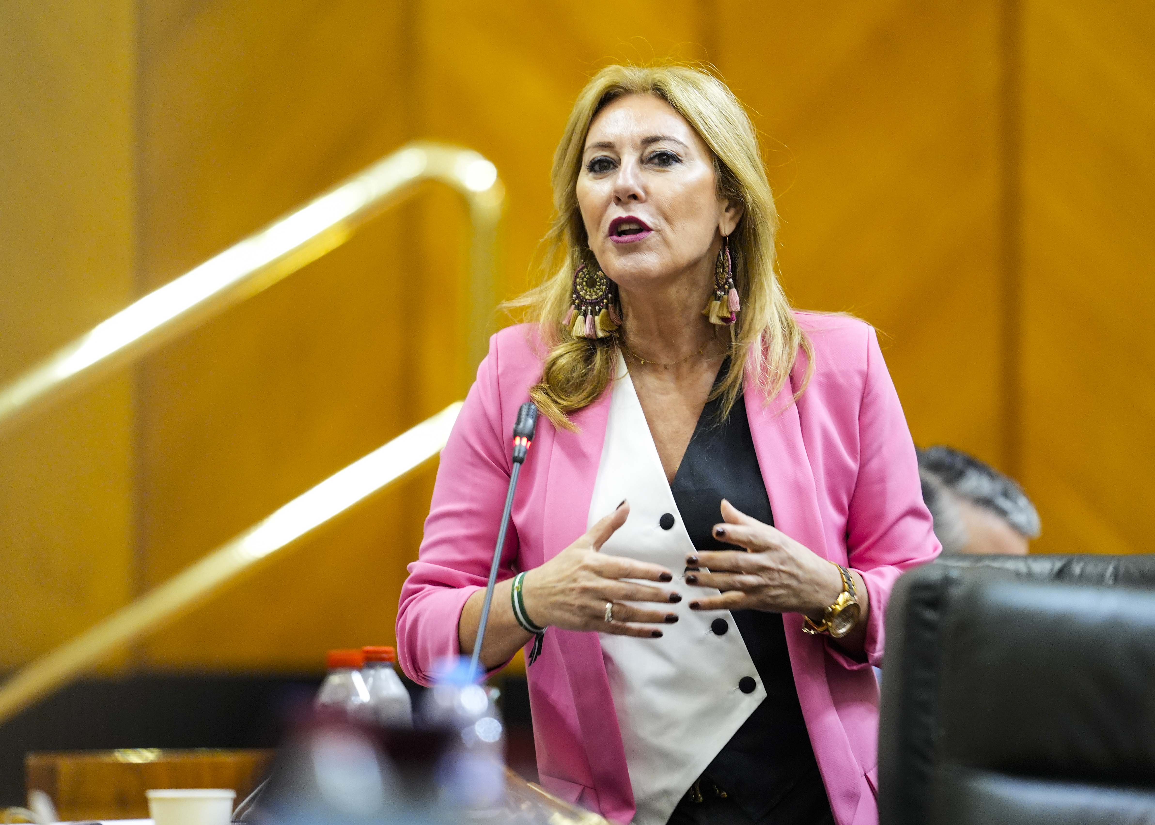 Carolina Espaa, consejera de Economa, Hacienda y Fondos Europeos, responde a la pregunta  
