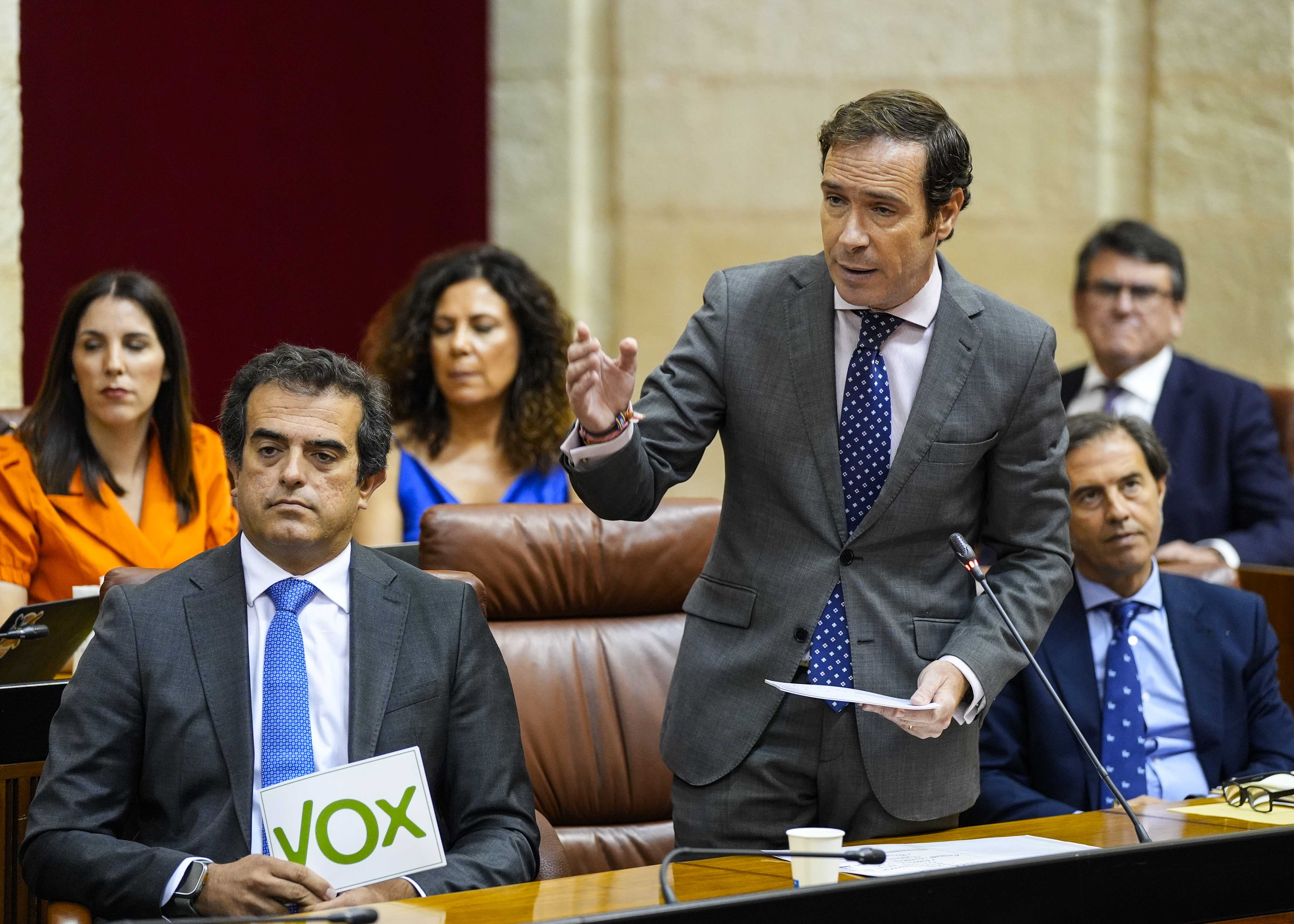  Javier Corts, presidente del G.P. Vox en Andaluca, pregunta sobre la corrupcin en Andaluca 