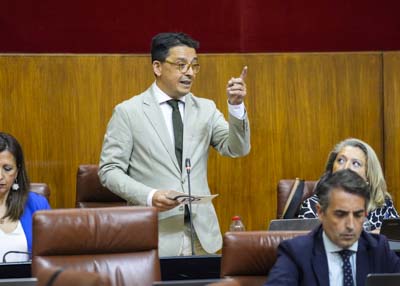 Manuel Guzmn de la Roza, del Grupo Popular, formula una pregunta relativa a mejoras fiscales en Andaluca 