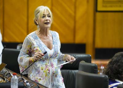 La consejera de Desarrollo Educativo y Formacin Profesional, Patricia del Pozo, contesta a la pregunta 