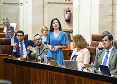 La diputada del Grupo Popular Dolores Caetano pregunta sobre las oposiciones para docentes 2024