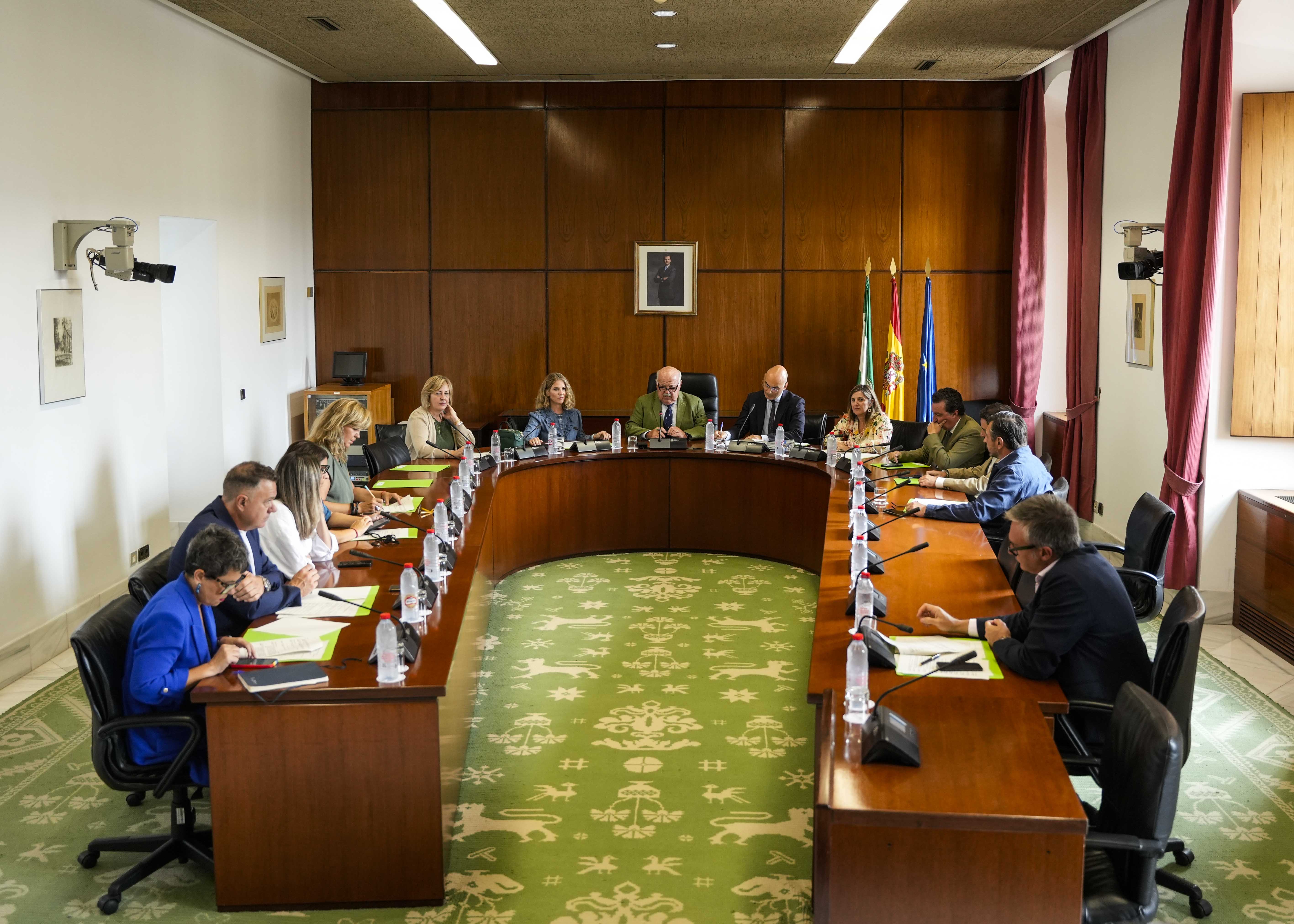 La Junta de Portavoces durante el debate del orden del da de la prxima sesin plenaria  