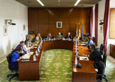 La Junta de Portavoces durante el debate del orden del da de la prxima sesin plenaria  
