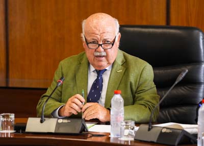 El presidente del Parlamento de Andaluca, Jess Aguirre, da inicio a la Junta de Portavoces  