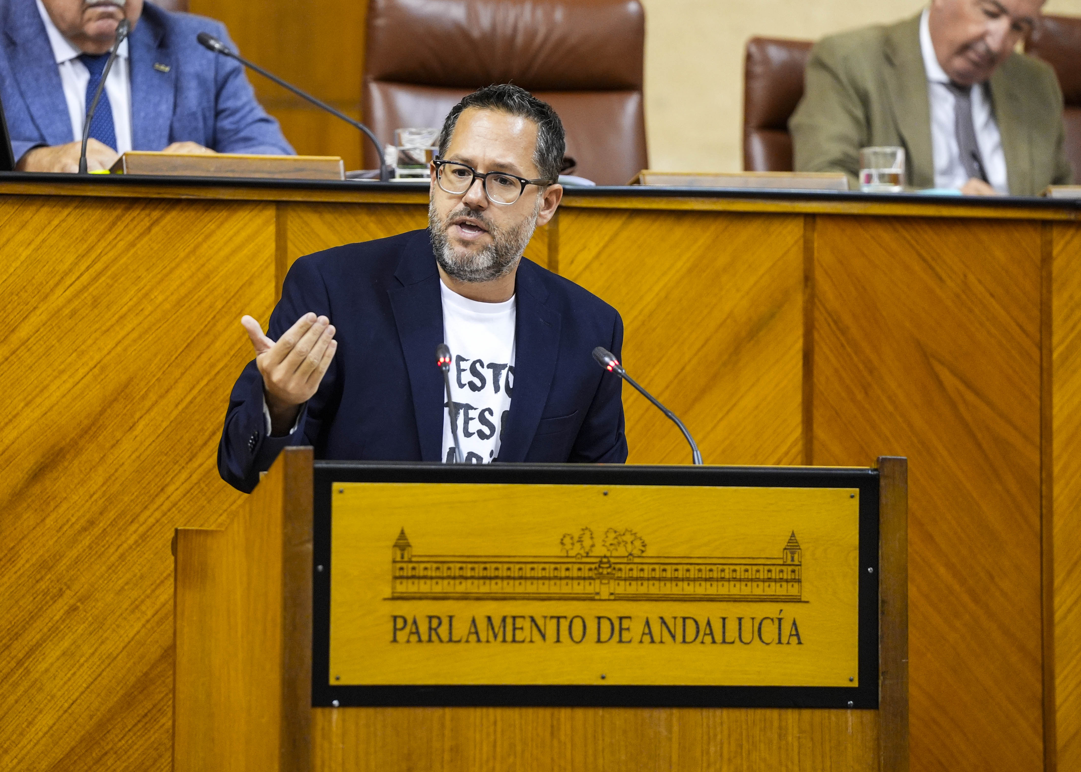 El portavoz del G.P. Mixto-Adelante Andaluca, Jos Ignacio Garca, posiciona a su grupo en el debate de toma en consideracin de la proposicin de ley 