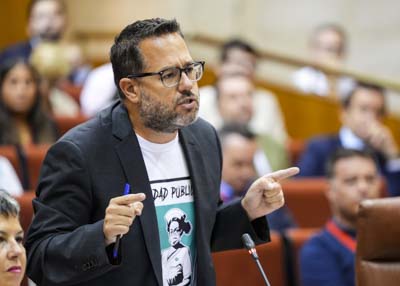 Jos Ignacio Garca, portavoz del G.P. Mixto-Adelante Andaluca, pregunta al presidente sobre la sanidad pblica 