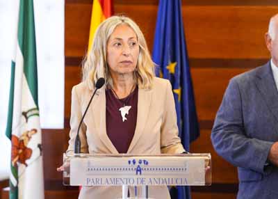 Roco Hernndez, consejera de Salud y Consumo de la Junta de Andaluca, interviene en la presentacin