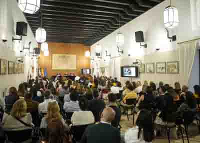  Numeroso pblico asiste a la I Jornada Autonmica sobre Acogimiento Familiar en Andaluca que se desarrolla durante el da de hoy en la sala Alberto Jimnez-Becerril de la Cmara andaluza 