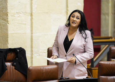 Alejandra Durn, portavoz adjunta del G.P. Por Andaluca, pregunta sobre la ampliacin de la concesin de Puerto Bans (Mlaga)

