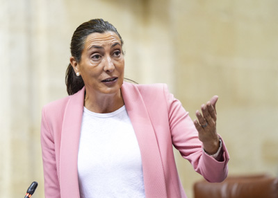 La consejera de Inclusin Social, Juventud, Familias e Igualdad, Loles Lpez, contesta 