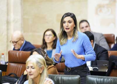 Mara Mrquez, portavoz adjunta del Grupo Socialista, pregunta a la consejera de Salud sobre la situacin de la atencin temprana en Andaluca 