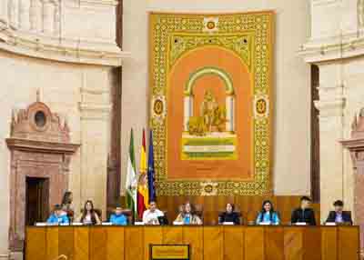 La Mesa del XVI Pleno Infantil de Andaluca ha sido conformada por nios y nias de distintos CLIA de Andaluca 