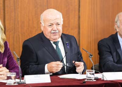 Jess Aguirre, presidente de la Cmara andaluza, inaugura el acto de presentacin del movimiento A la vejez, vitales, en favor de la salud de los adultos mayores por un envejecimiento activo y saludable 