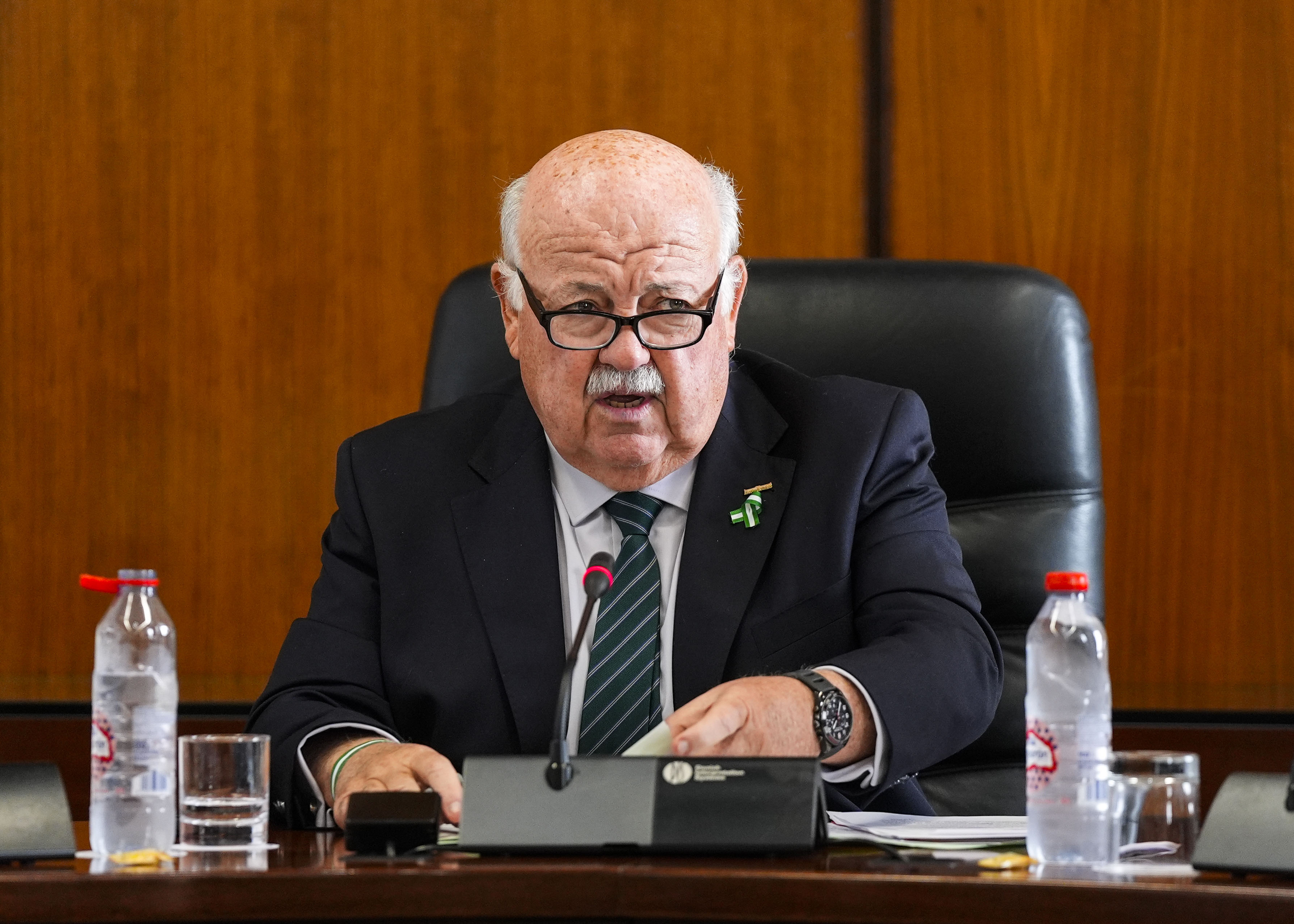 Jess Aguirre, presidente del Parlamento de Andaluca, da inicio a la Junta de Portavoces 
