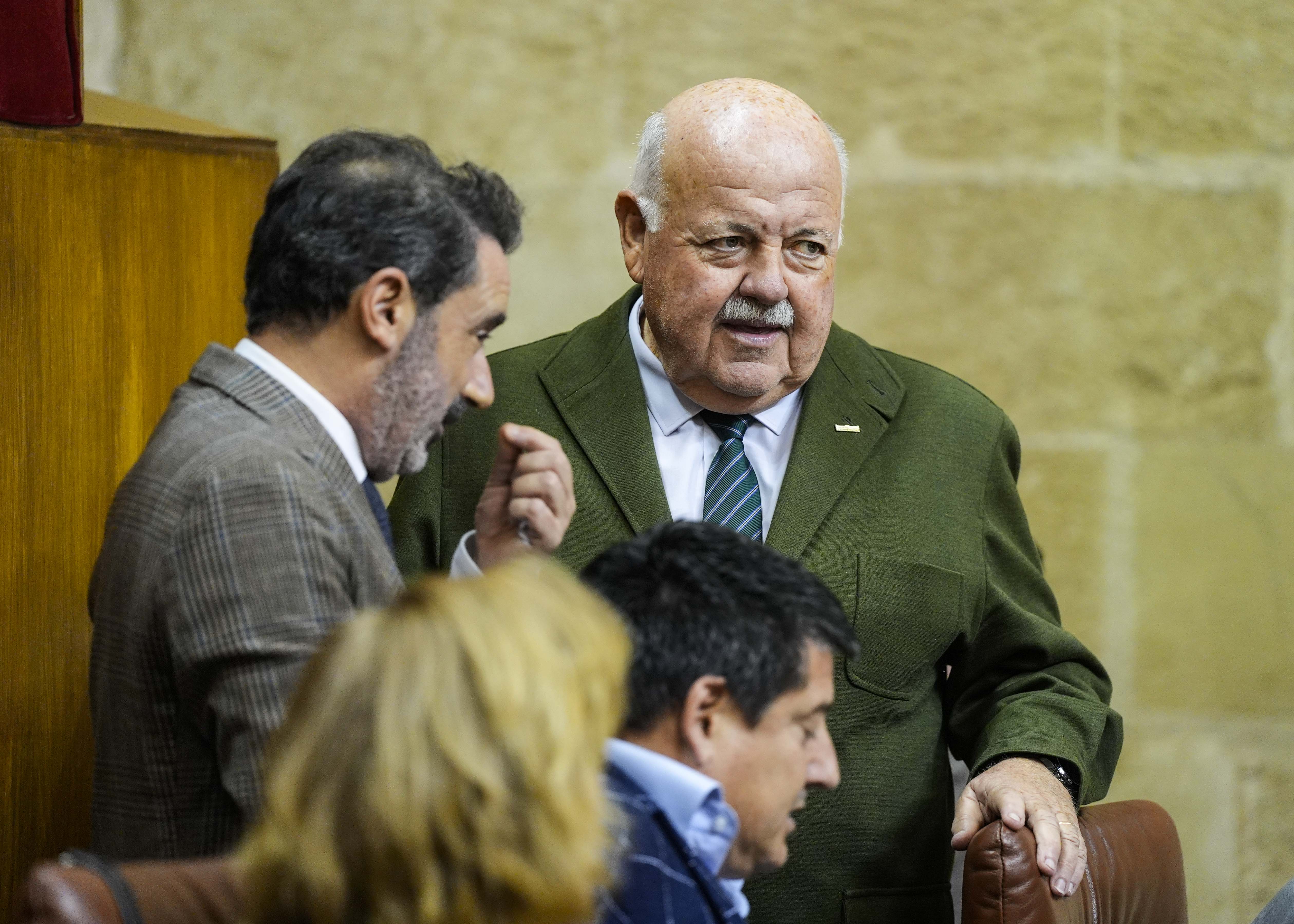 Jess Aguirre, presidente del Parlamento de Andaluca, en un momento de la sesin 