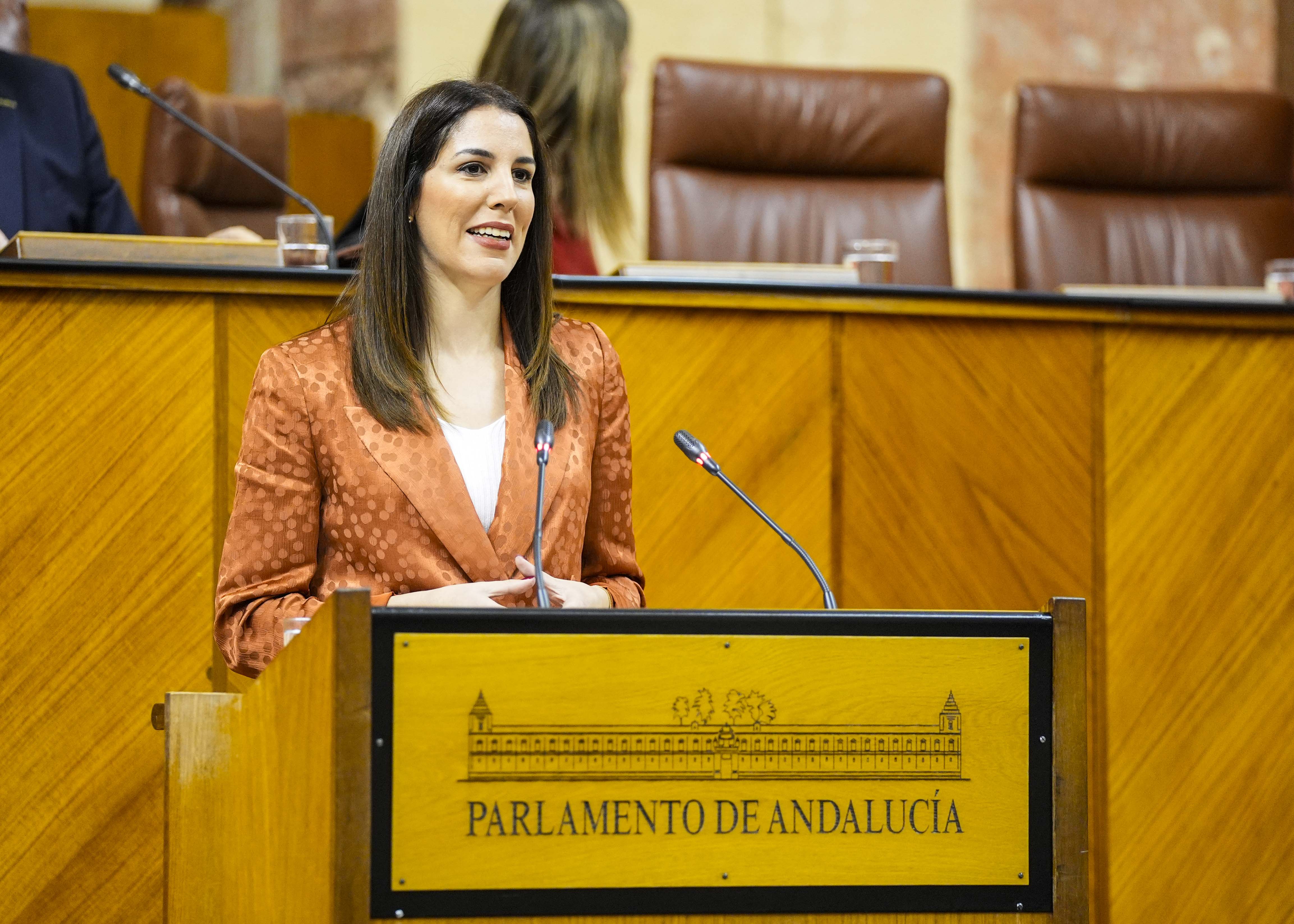 Purificacin Fernndez, del G.P. Vox en Andaluca, interviene en el debate 