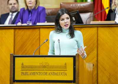   Por el Grupo Popular de Andaluca, la diputada Dolores Caetano explica el parecer de su formacin sobre el III Plan de Infancia y Adolescencia