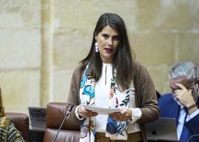 Araceli Cabello, del Grupo Parlamentario Popular de Andaluca, pregunta por las comunidades andaluzas en la Comunidad Valenciana 
