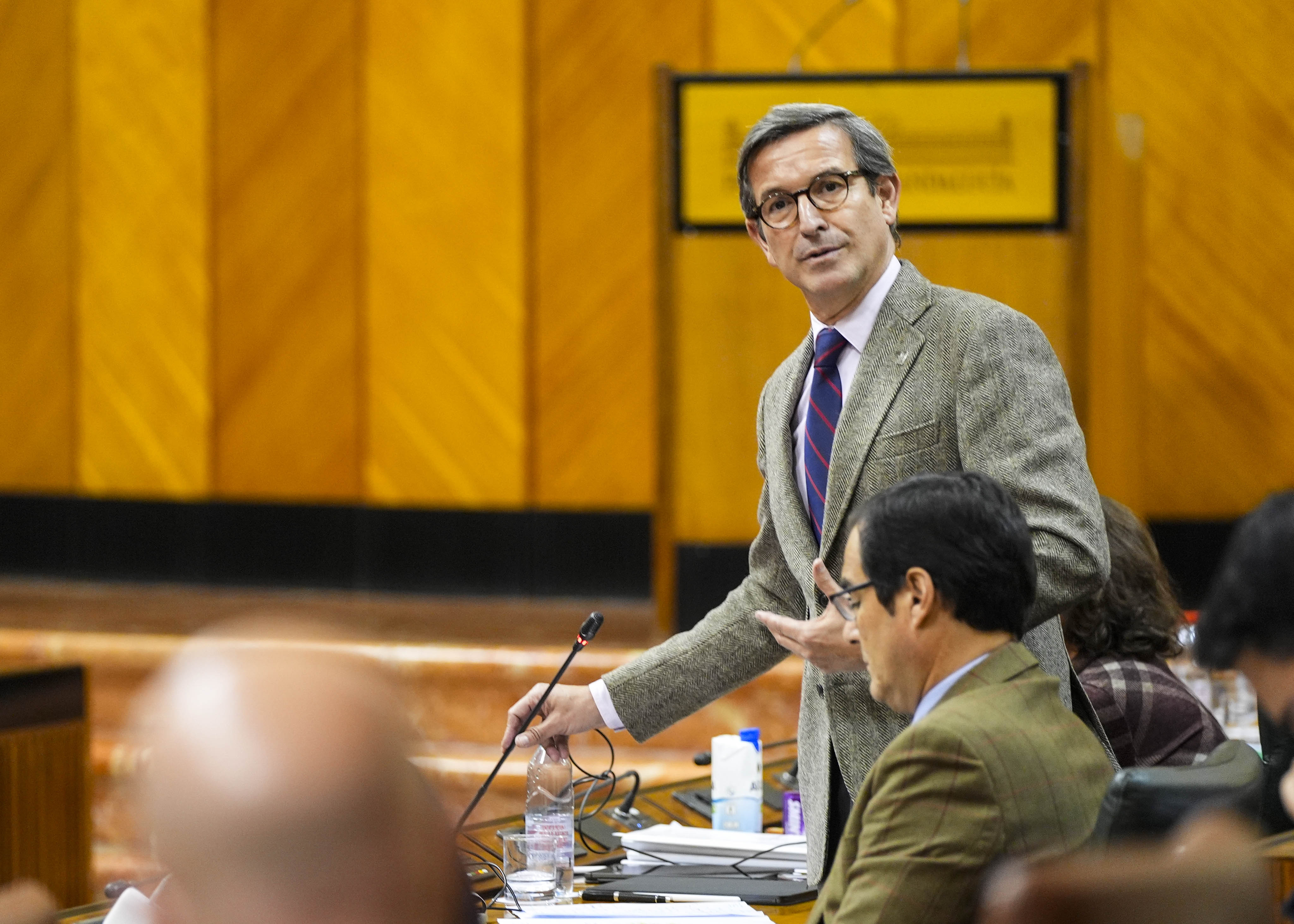El consejero de Industria, Energa y Minas, Jorge Paradela, contesta a la cuestin de su competencia 