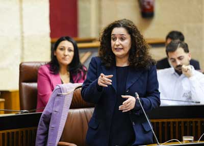 En su turno de preguntas al presidente, la portavoz del G.P. Por Andaluca, Inmaculada Nieto, se interesa por la accin del Gobierno en el actual contexto poltico  