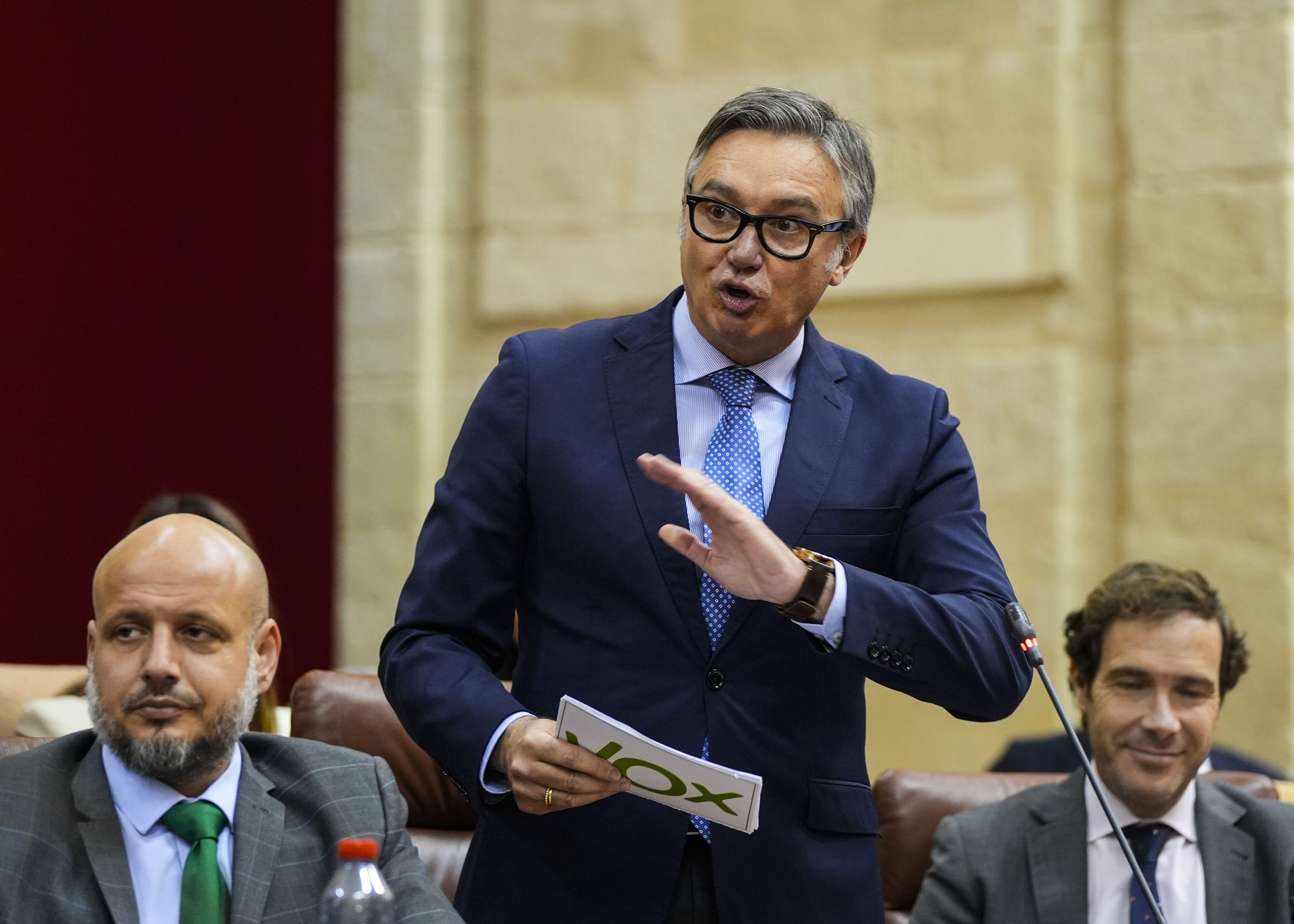 El portavoz del G.P. Vox en Andaluca, Manuel Gavira, pregunta al presidente sobre las prioridades del Gobierno de Andaluca para los prximos meses 