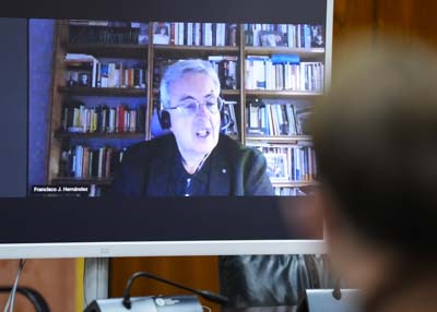 Francisco Hern�ndez Guerrero, fiscal delegado de Criminalidad Inform�tica en Granada, con su comparecencia telem�tica ha cerrado las intervenciones de esta sesi�n