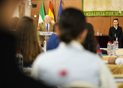 Jess Aguirre, presidente de la Cmara andaluza, inaugura el encuentro del IX Parlamento Cientfico de Jvenes 2025  