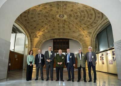  El presidente del Parlamento, el director general de Personas con Discapacidad y representantes de la junta directiva de la federación Down Andalucía  