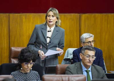 La diputada del Grupo Socialista Isabel María Aguilera pregunta sobre la recuperación y apertura de la carretera A-397 entre Ronda y San Pedro de Alcántara en Málaga 