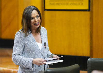 Rocío Díaz, consejera de Fomento, Articulación del Territorio y Vivienda, contesta 