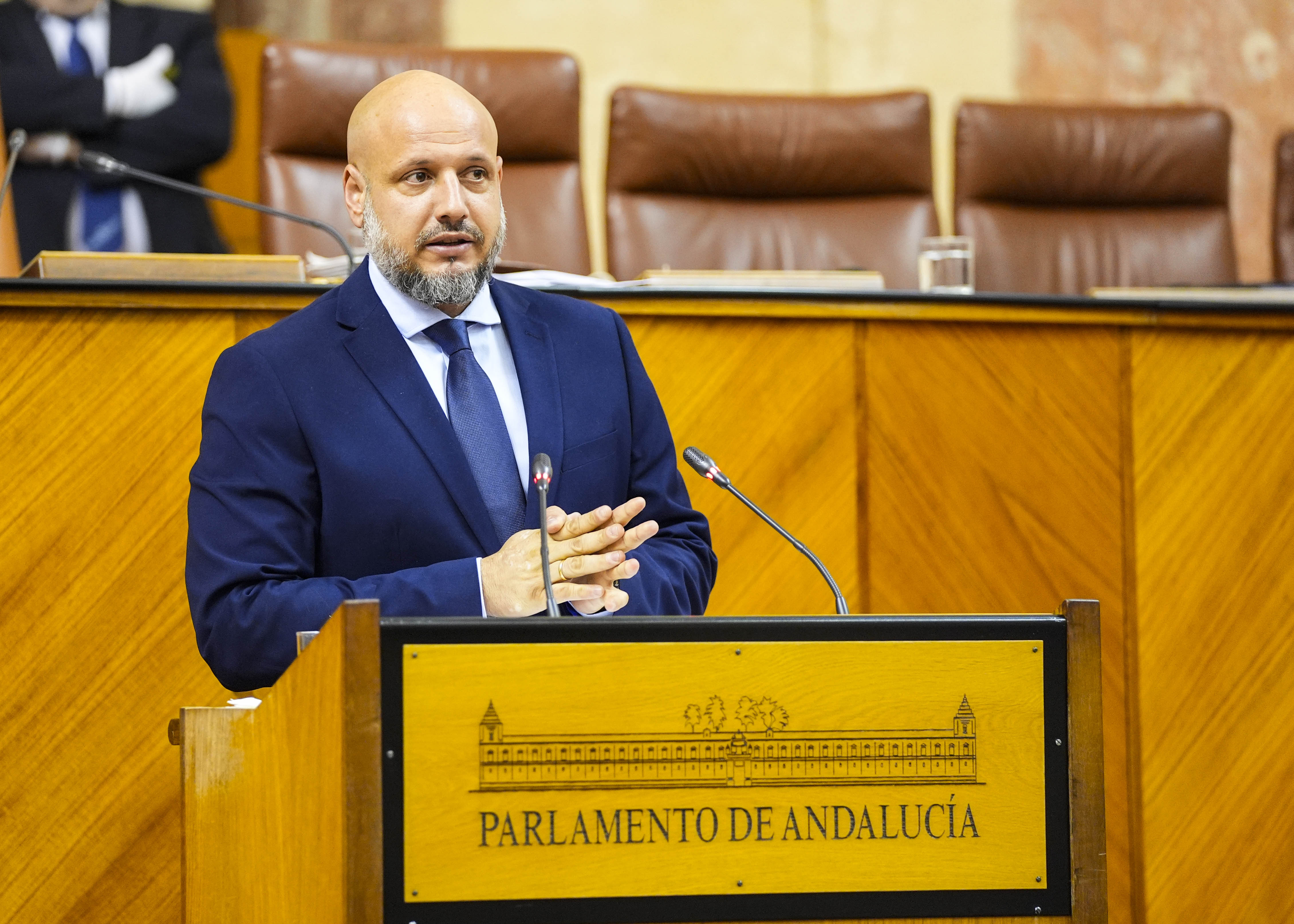 Rodrigo Javier Alonso, portavoz adjunto del G.P Vox, defiende una proposicin no de ley relativa a rechazo de las polticas migratorias y ambientales que acaban con la prosperidad de los andaluces 