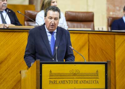 Manuel Andrs Gonzlez, secretario primero de la Mesa, lee el criterio contrario del Consejo de Gobierno sobre la toma en consideracin de la proposicin de ley presentada por el Grupo Mixto-Adelante Andaluca 