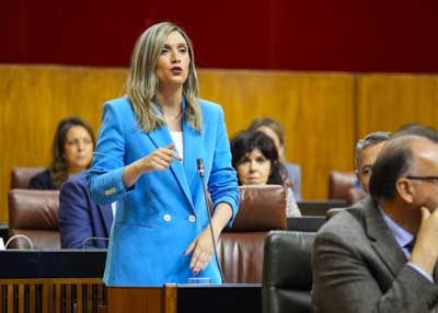 La portavoz del G.P. Socialista, Mara Mrquez, pregunta al presidente de la Junta de Andaluca sobre los incumplimientos del Gobierno andaluz 