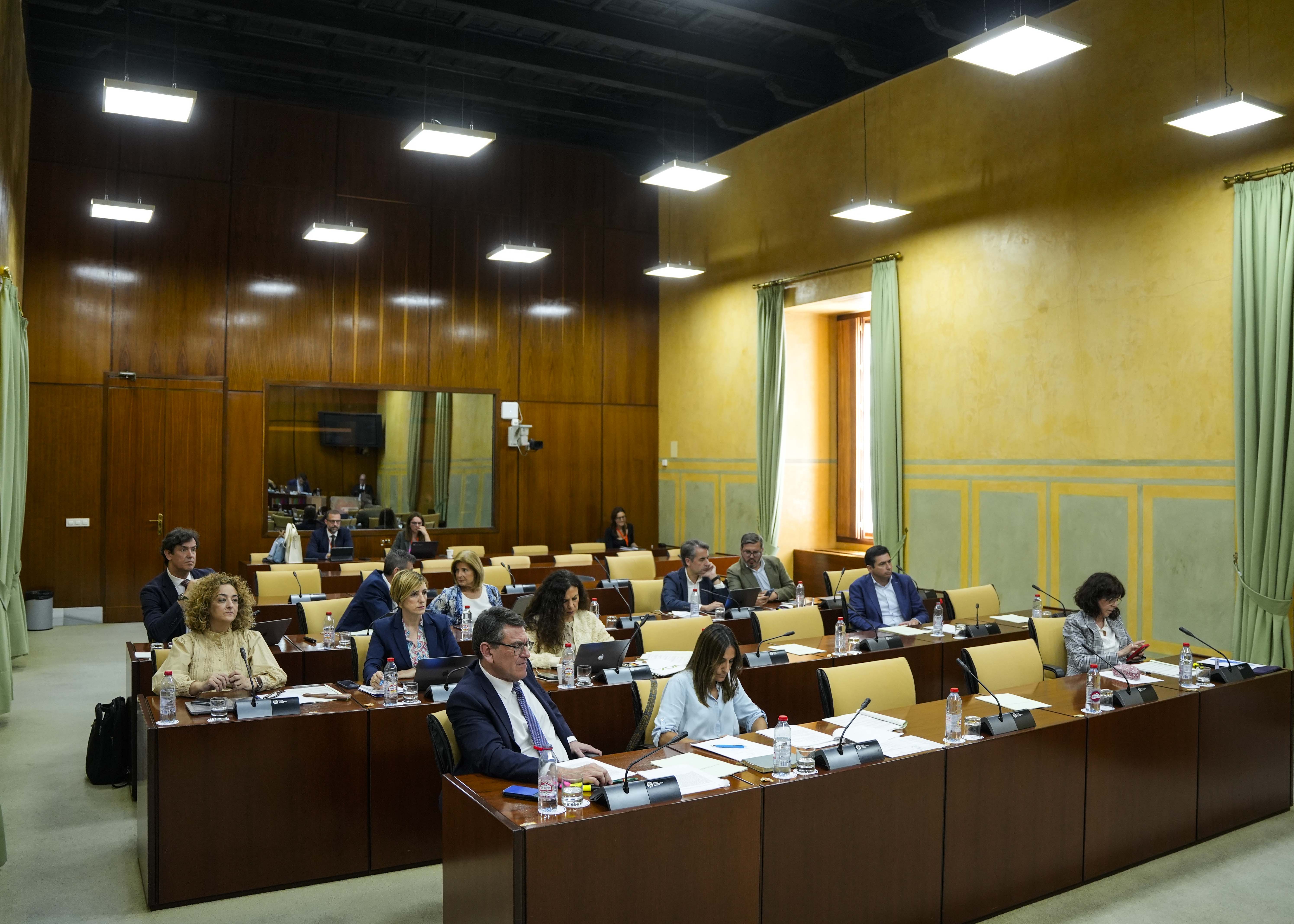Diputados de Salud y Consumo durante la comparecencia de la consejera  