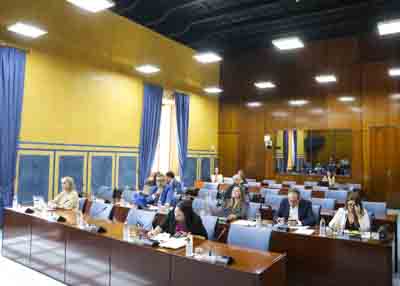 Diputados de la Comisin de Desarrollo Educativo y Formacin Profesional a su llegada a la sesin  